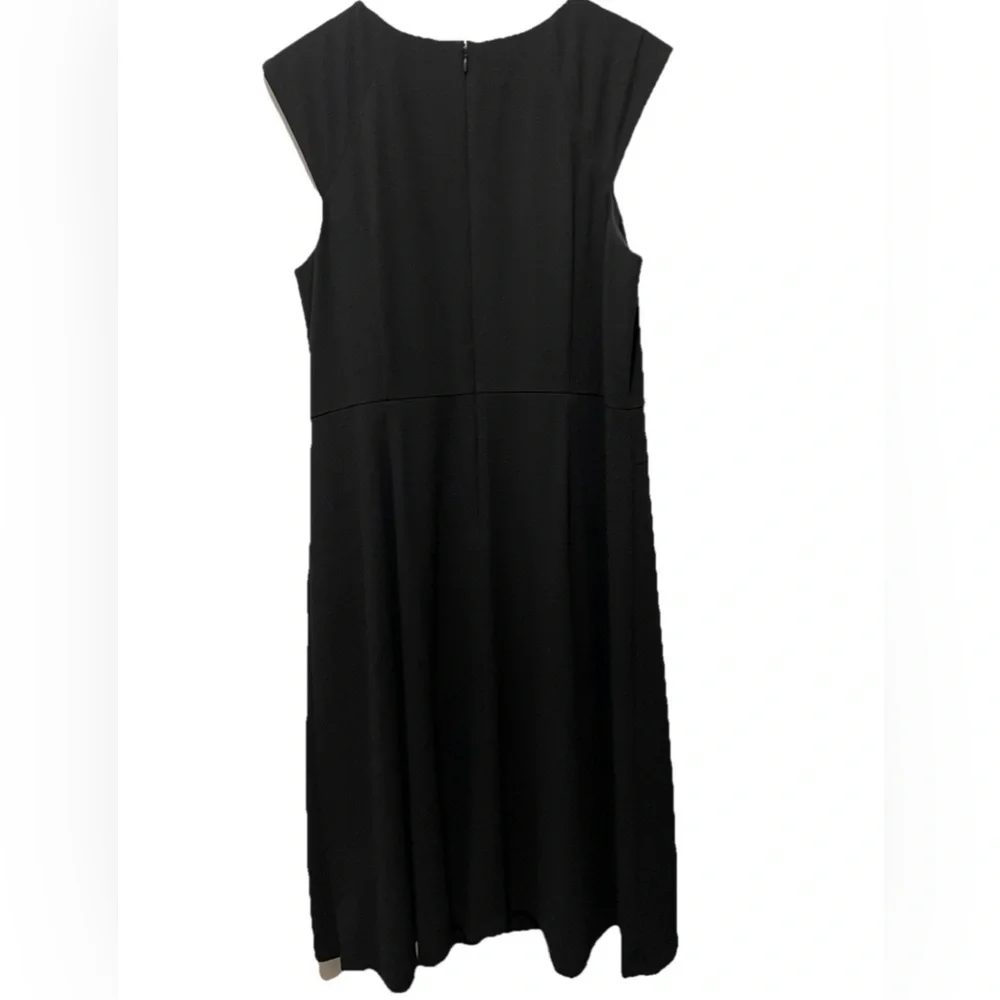 Talbots Black Career Sheath Dress Women 18 Classic Workwear Below Knee - Picture 6 of 8